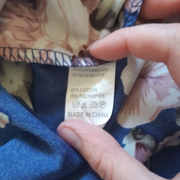 No Brand Maxi Dress XS Blue, Pink and White - Picture 3 of 3